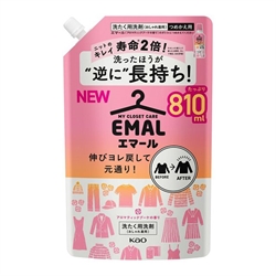 【花王】EMAL防縮護色洗衣精補充810mL(花香)